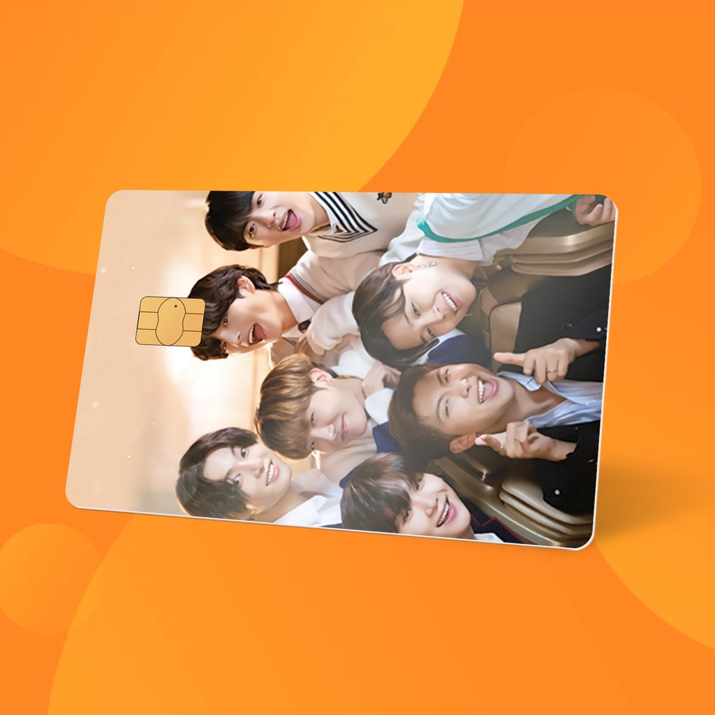 Miếng Dán Thẻ Card  BTS Group #3| SKIN ATM, Thẻ Chung Cư Trang Trí - Chất Liệu Decal Vinyl Chống Nước