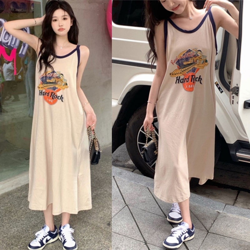 Đồ ngủ Không Tay Dáng Rộng In Họa Tiết Phong Cách Hong Kong Cổ Điển Thời Trang Mùa Hè Hàng Mới Dành Cho Bạn Nữ