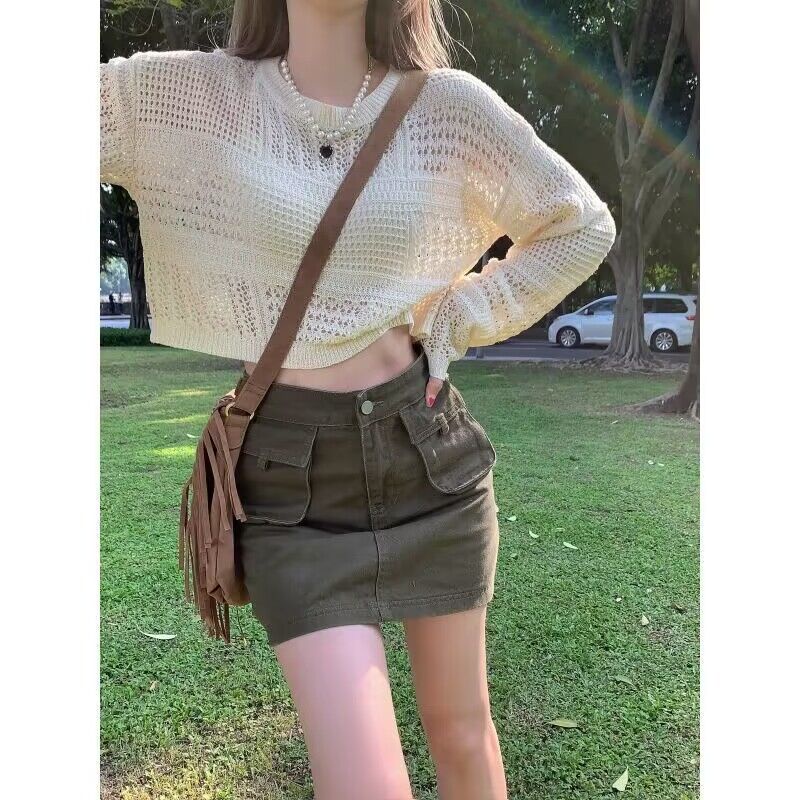 Áo Thun Nữ Cổ Tròn Dài Tay In Hoa