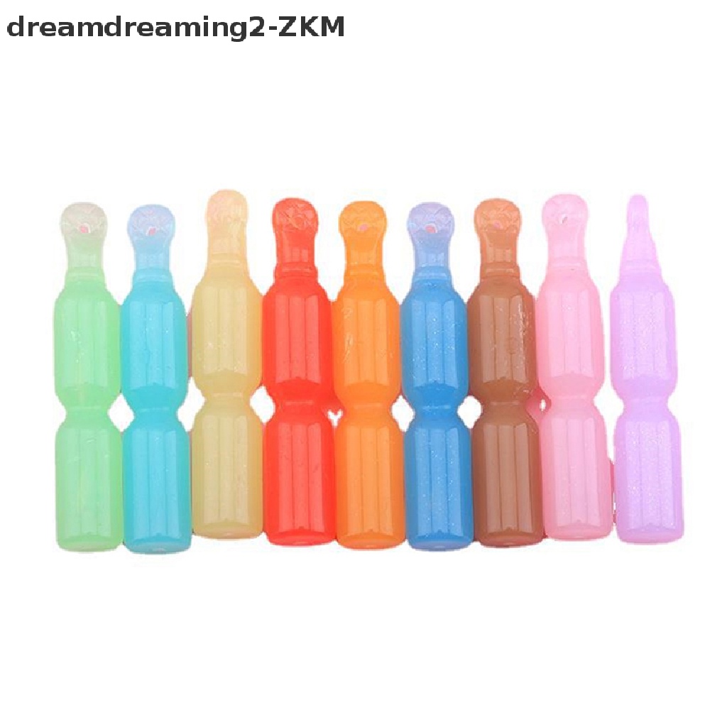 [Dream Dreaming] Set 2 Que Kem Dạ Quang Mini Bằng Nhựa Resin Trang Trí Nhà Búp Bê [zkm]