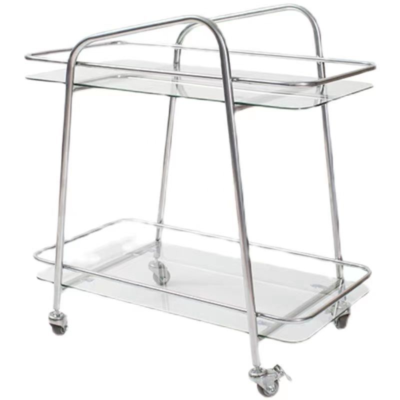 Hộ gia đình đơn giản Phòng khách Xe đẩy rượu Khách sạn Xe đẩy ăn uống bằng thép không gỉ