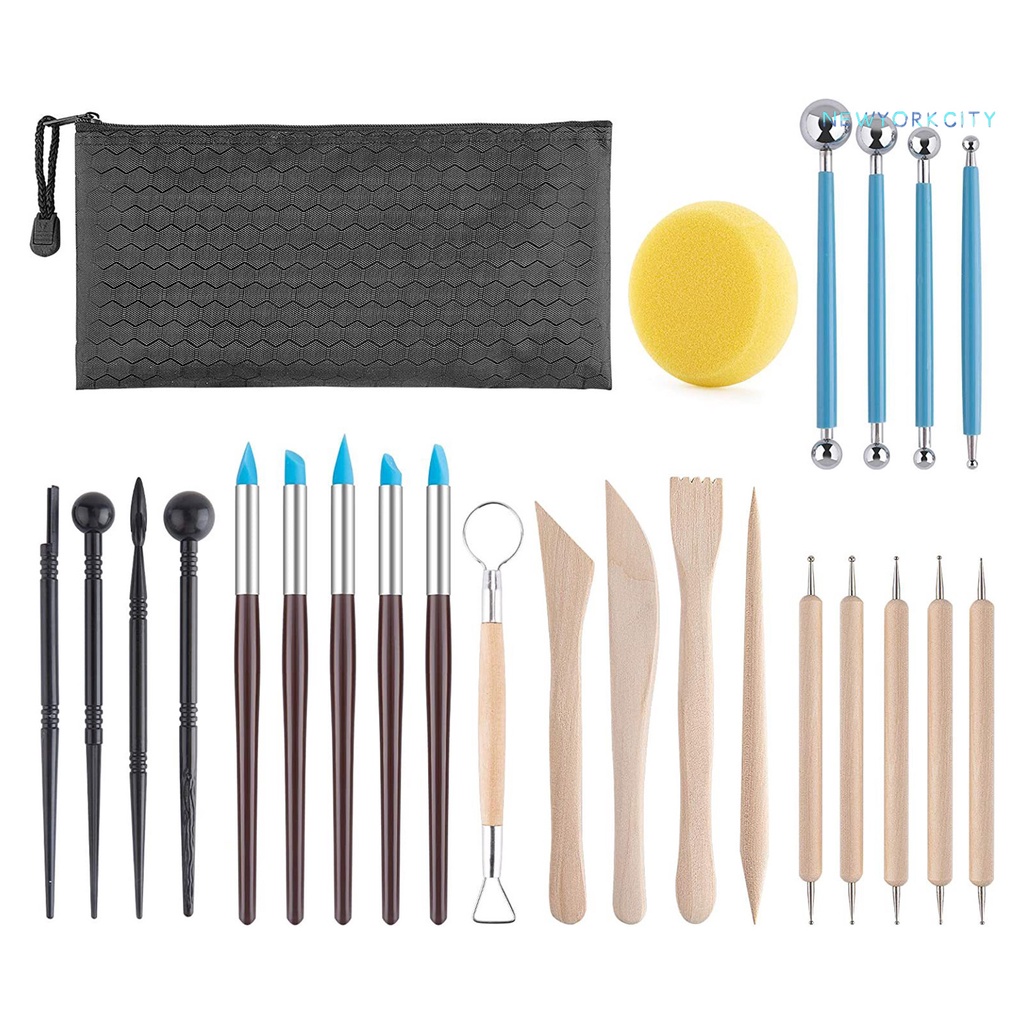 Set 25 Dụng Cụ Điêu Khắc Đất Sét Chuyên Dụng