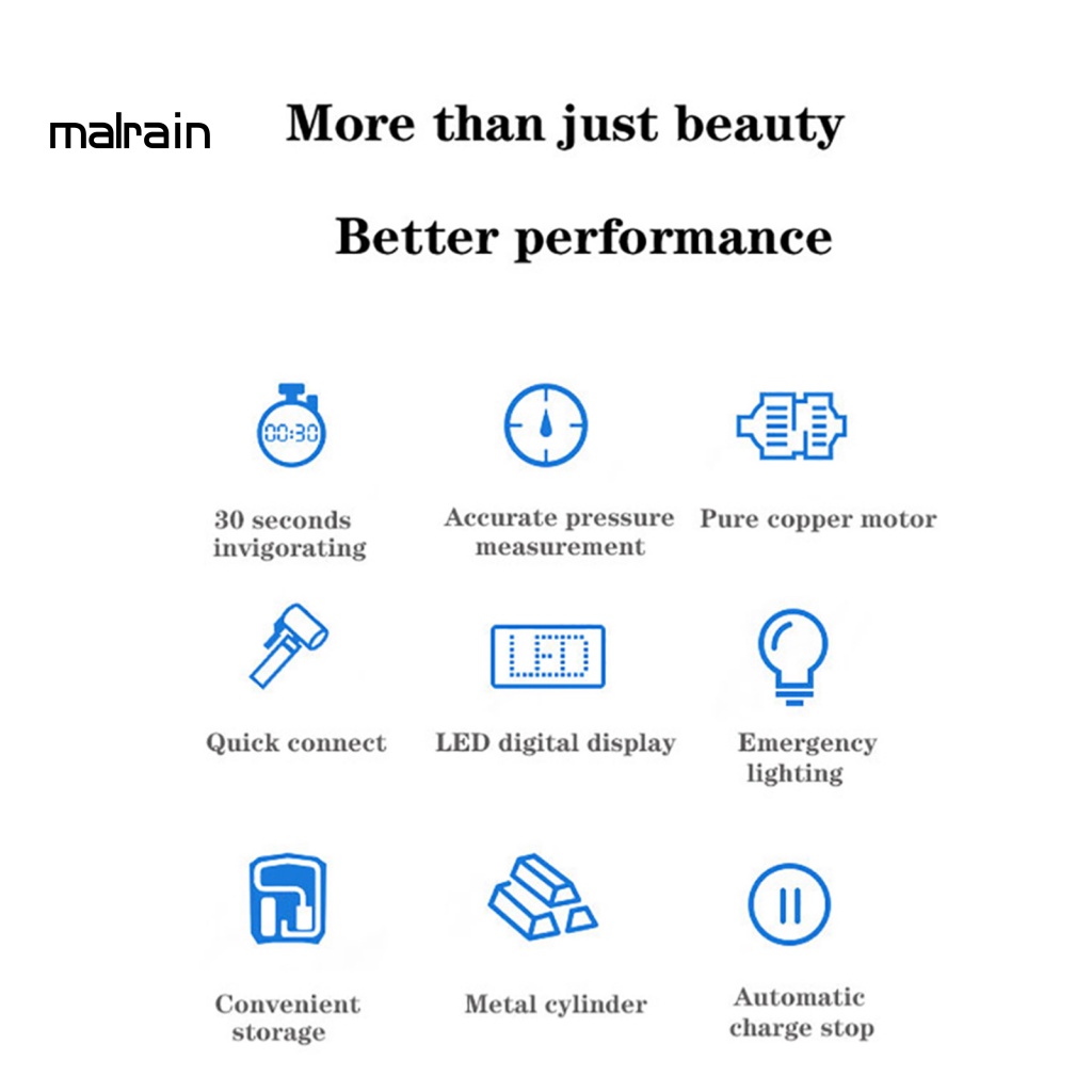 Máy Bơm Lốp Xe Điện Tử Không Dây Màu Đen