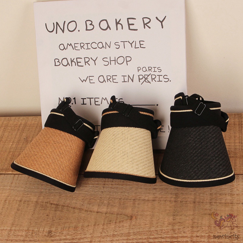 Nón Rộng Vành Chống Tia UV Hở Chóp Thời Trang Mùa Hè Hàn Quốc Cho Bé Trai Và Gái