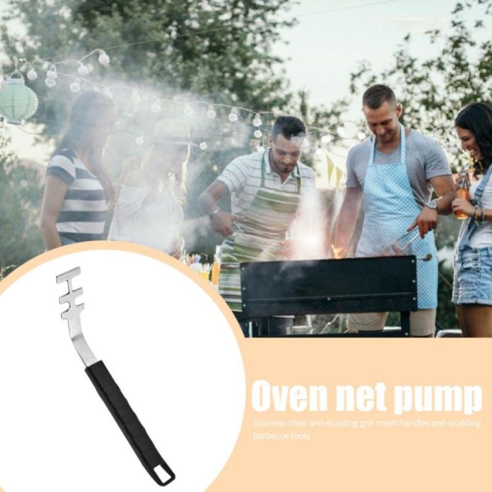 Dụng Cụ Hỗ Trợ Nướng BBQ Bằng Thép Không Gỉ Tiện Lợi