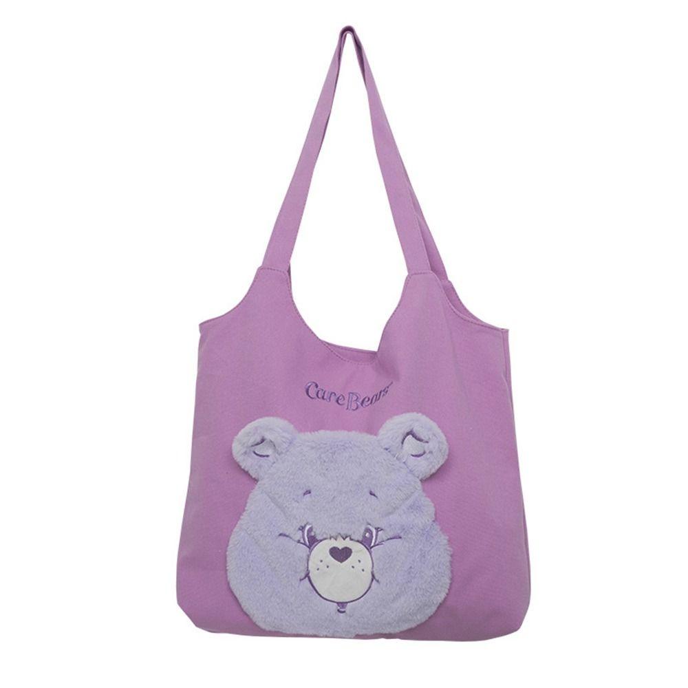 Túi Tote Nhỏ Đeo Vai In Họa Tiết Chữ Carebears Thân Thiện Với Môi Trường Cho Nữ