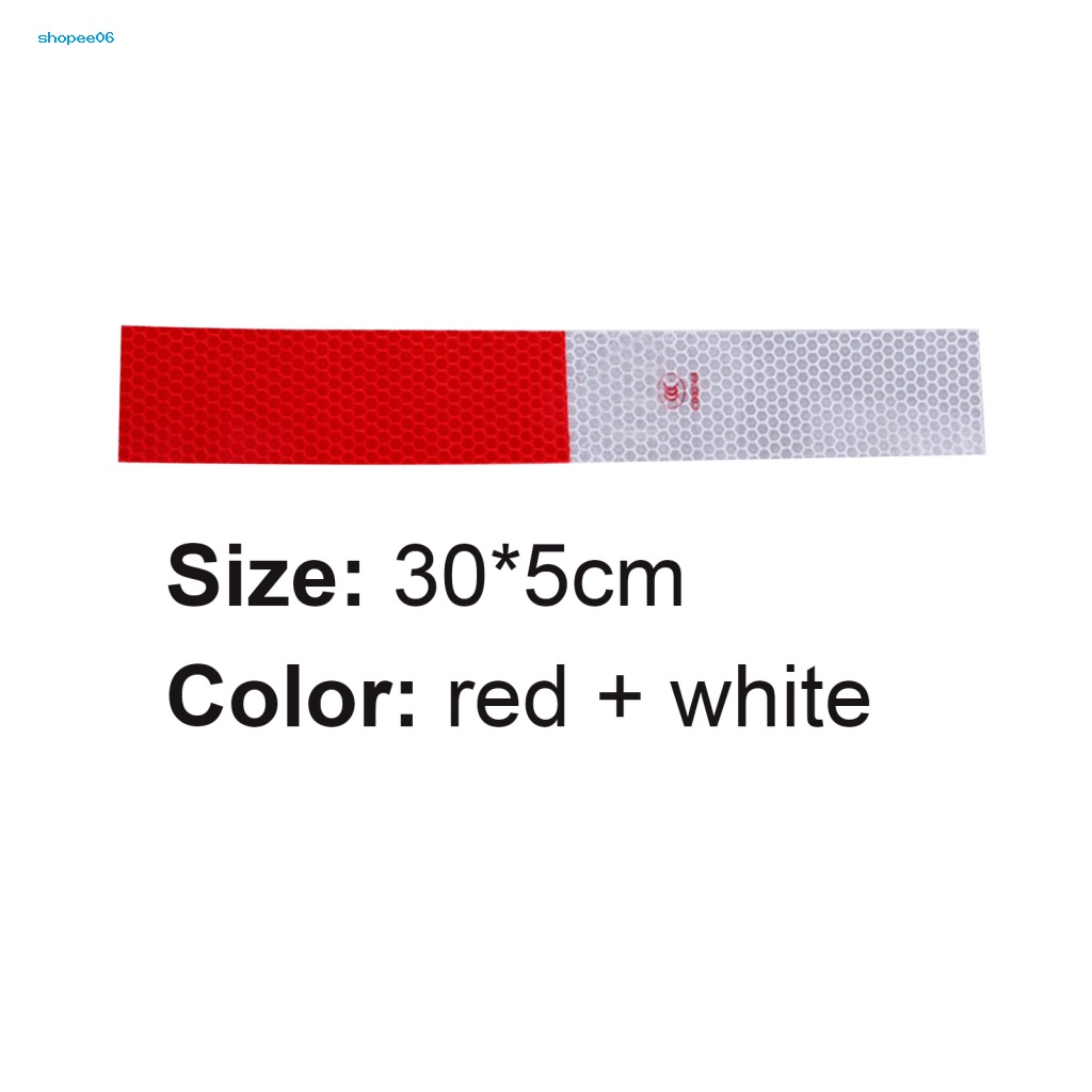 Bộ 10 Miếng Dán Phản Quang Cảnh Báo An Toàn Hình Chữ Nhật Cho Xe Hơi