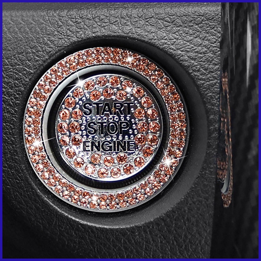 Vòng Trang Trí Nút Khởi Động Xe Hơi Đính Đá Lấp Lánh