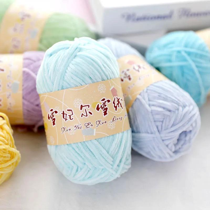 Len Nhung 2mm Chuyên Móc Thú Bông (cuộn 40gr)
