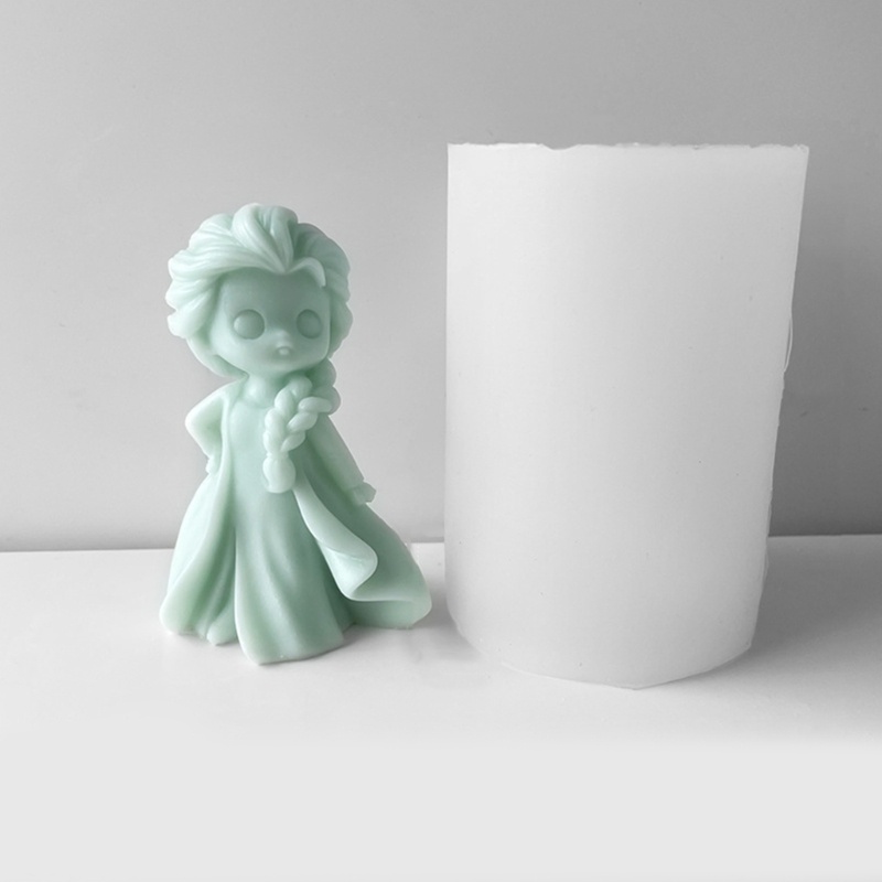 Khuôn Silicone Làm Nến Hình Búp Bê 3D DIY