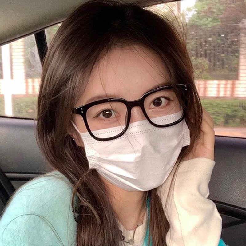 Kính Mát Gọng Vuông Chống Ánh Sáng Xanh Phong Cách Retro Dành Cho Nam Nữ