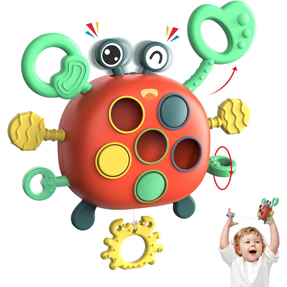 Đồ Chơi Dây Kéo Động Cơ Vui Nhộn Cho Bé 2-3 Tuổi Thích Hợp Làm Quà Sinh Nhật / Du Lịch Cho Bé 18 Tháng Tuổi