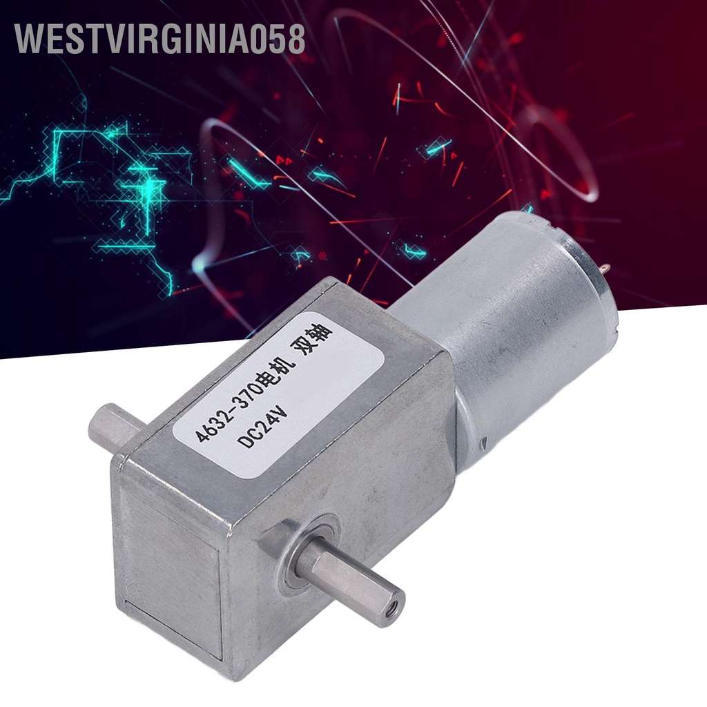 Động Cơ Tua Bin Giảm Tốc Độ Trục Kép DC 24V Tự Khóa