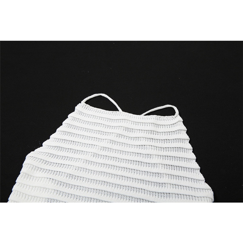 DUNEA Áo Tank Top Dệt Kim Hở Lưng Gợi Cảm Cho Nữ