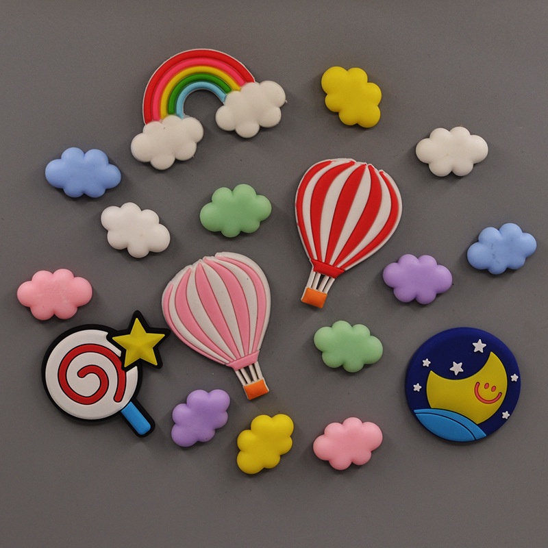 Phụ Kiện Trang Trí Giày Crocs Hình Đám Mây Cười Hoạt Hình Xinh Xắn