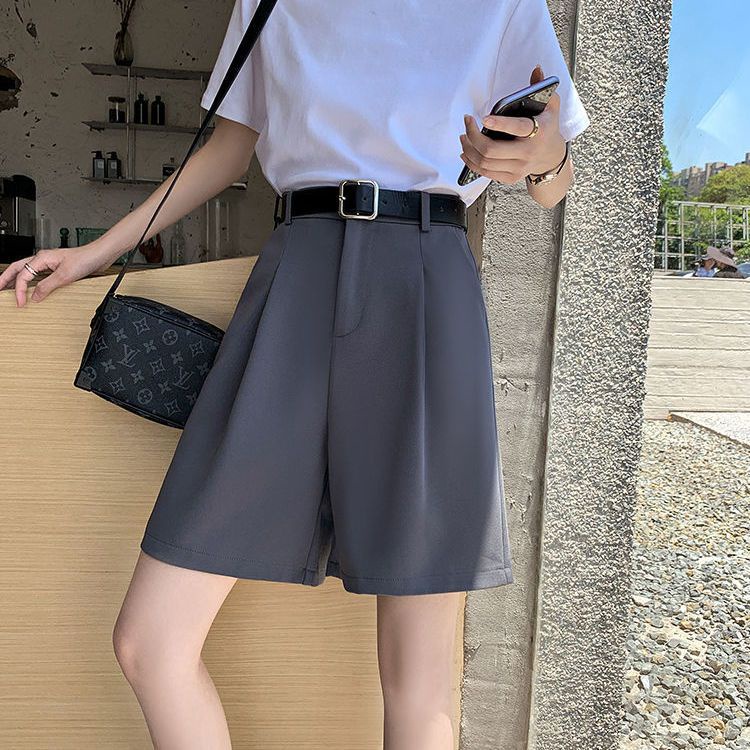 Quần Short Lưng Cao Ống Rộng Thời Trang Mùa Hè 2023 Dành Cho Nữ