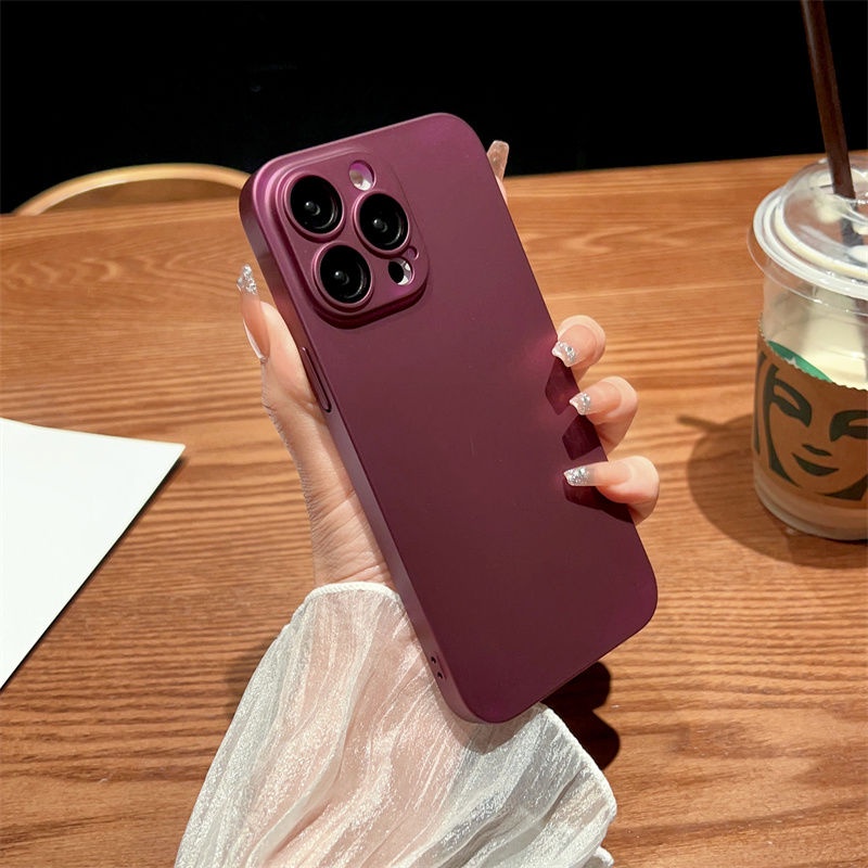 Ultra Ốp Điện Thoại Cứng Siêu Mỏng Mặt Nhám Bảo Vệ Camera Cho iPhone 13 14 Pro Max Plus