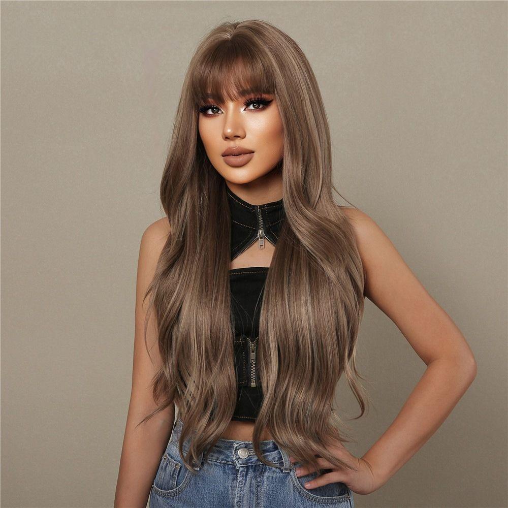 NIUYOU Tóc Giả Xoăn Chịu Nhiệt Tự Nhiên 28 inches Thời Trang