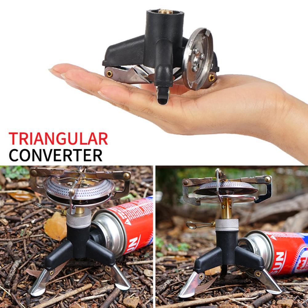 Đầu Nối Chuyển Đổi Bình Gas Hình Tam Giác Dùng Cho Cắm Trại Ngoài Trời N4Q6