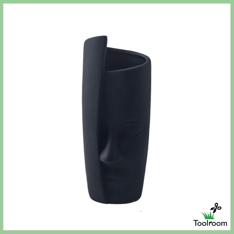 Chậu Hoa Bằng Gốm Hình Khuôn Mặt Hiện Đại Sắp Xếp Gọn Gàng Trang Trí Phòng Khách