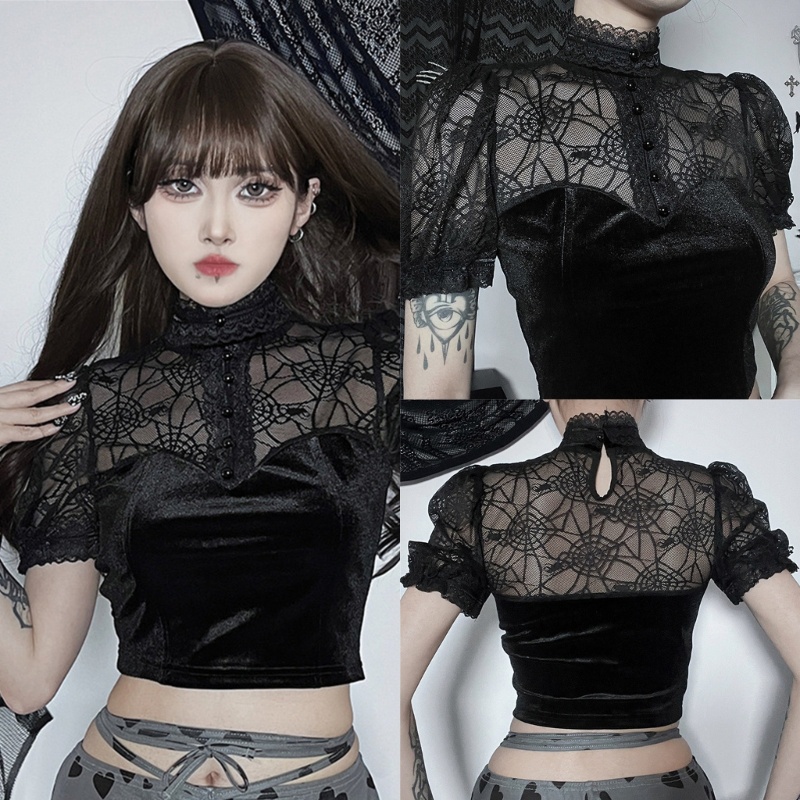 Áo Thun Crop Top Tay Ngắn Thời Trang Mùa Hè Xinh Xắn Cho Nữ