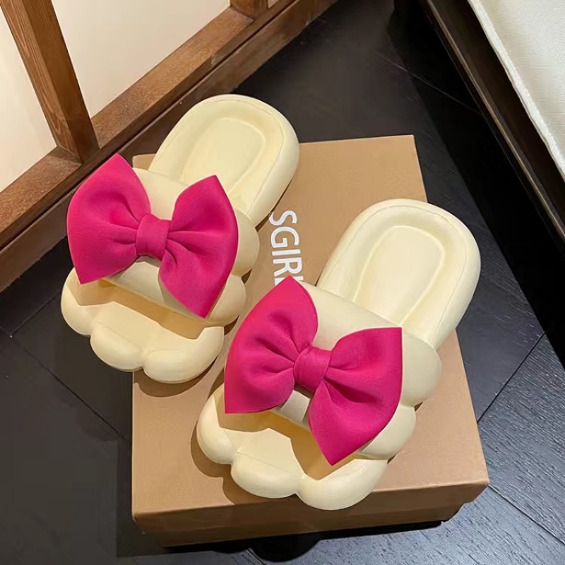 Dép Đính Nơ Thiết Kế Xinh Xắn Thời Trang Cho Nữ