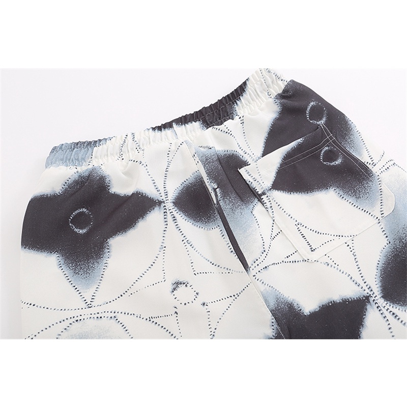 Quần Short Thể Thao Lưng Thun In Họa Tiết Hoa Thời Trang Cho Nam Và Nữ