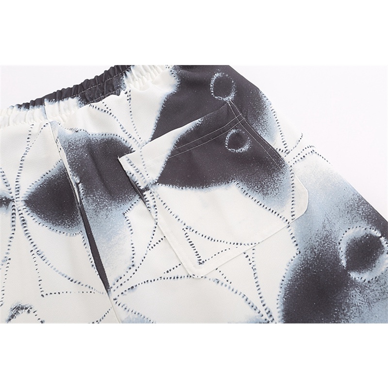 Quần Short Thể Thao Lưng Thun In Họa Tiết Hoa Thời Trang Cho Nam Và Nữ