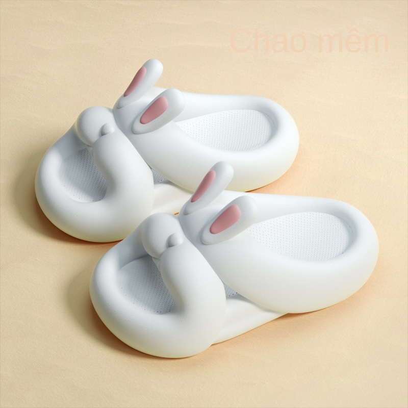 Mới Dép Nhựa eva Đế Dày Chống Trượt Hình Thỏ Xinh Xắn Cho Bé Gái