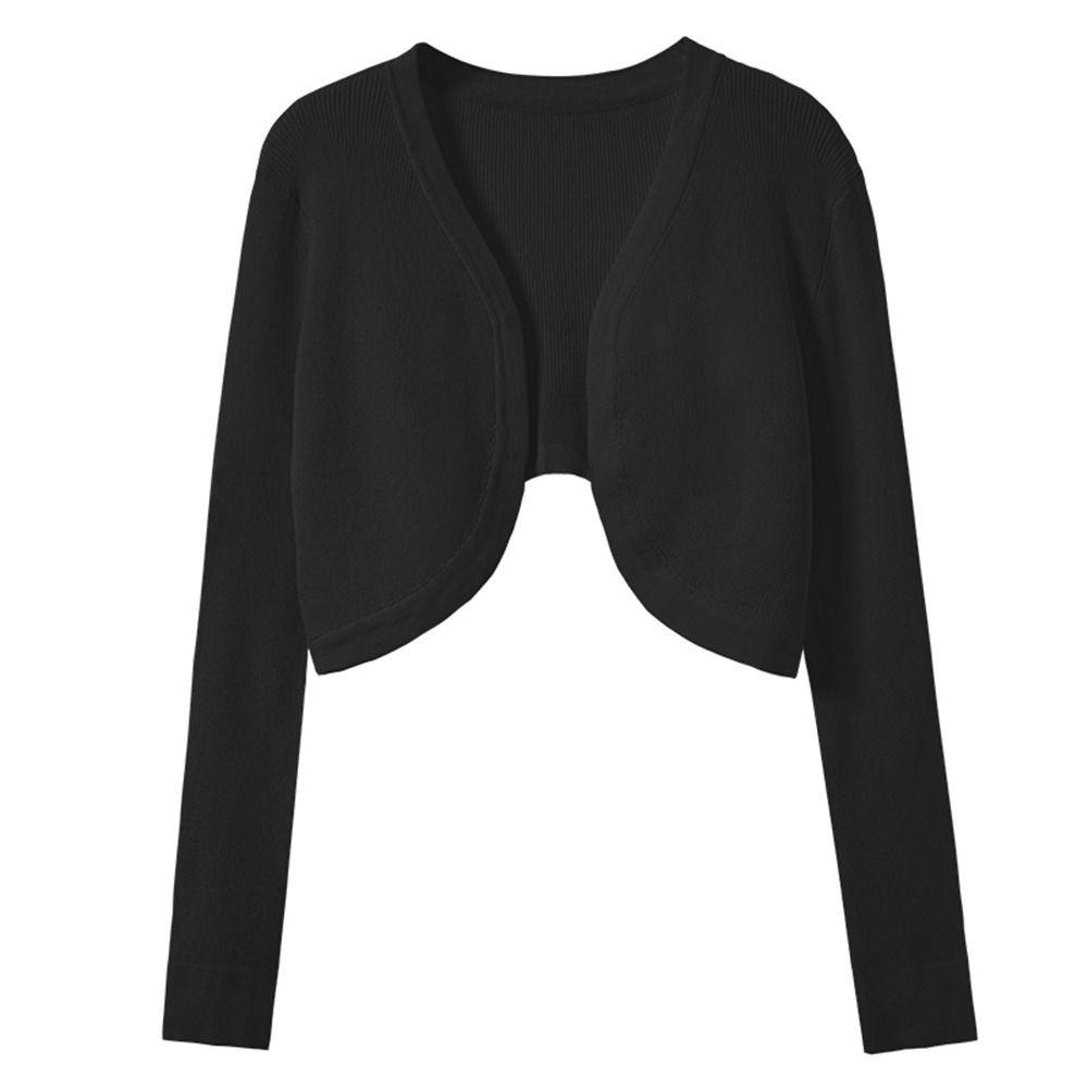 Áo Khoác Cardigan Dệt Kim Tay Dài Quấn Khăn Choàng Thời Trang Mùa Hè Hàn Quốc Cho Nữ