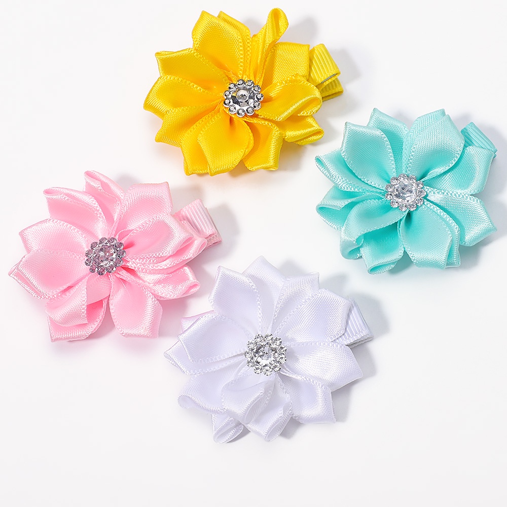 KIDSBOWS Set 5 / 10 Kẹp Tóc Hoa Nhiều Màu Dễ Thương Cho Bé Gái