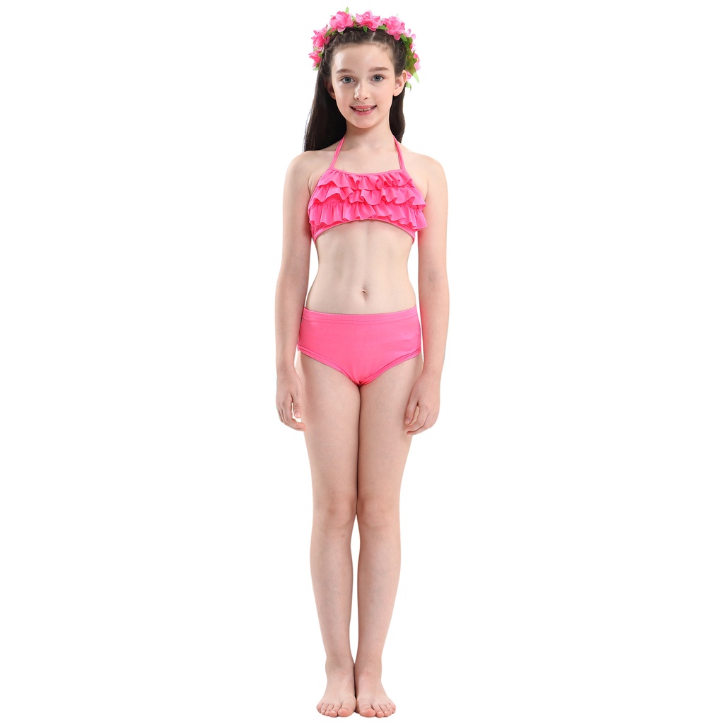 Set bikini đi biển cho bé gái màu sắc tươi sáng dễ thương, đồ bơi cao cấp E1365