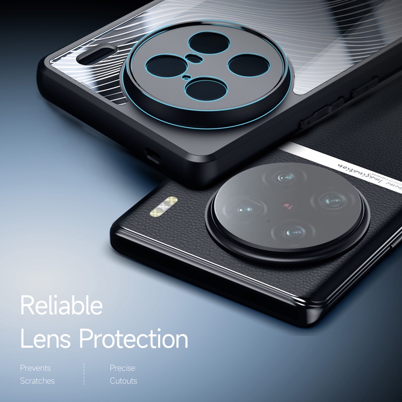Ốp Điện Thoại DUX DUCIS TPU + PC Nhám Chống Sốc Chống Dấu Vân Tay Cho VIVO X90 Pro Plus