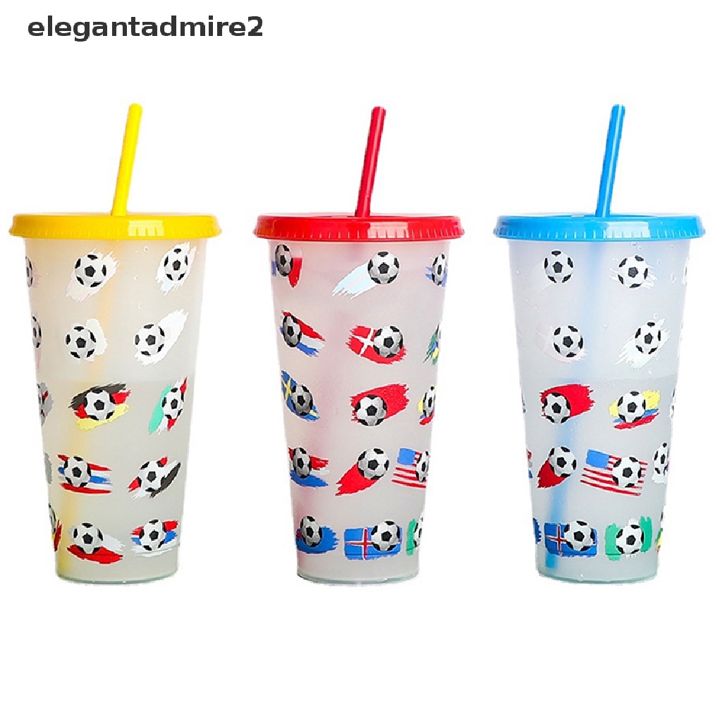 Cốc Uống Cà Phê 710ml Kèm Ống Hút Thay Đổi Màu Sắc Sáng Tạo Có Thể Tái Sử Dụng