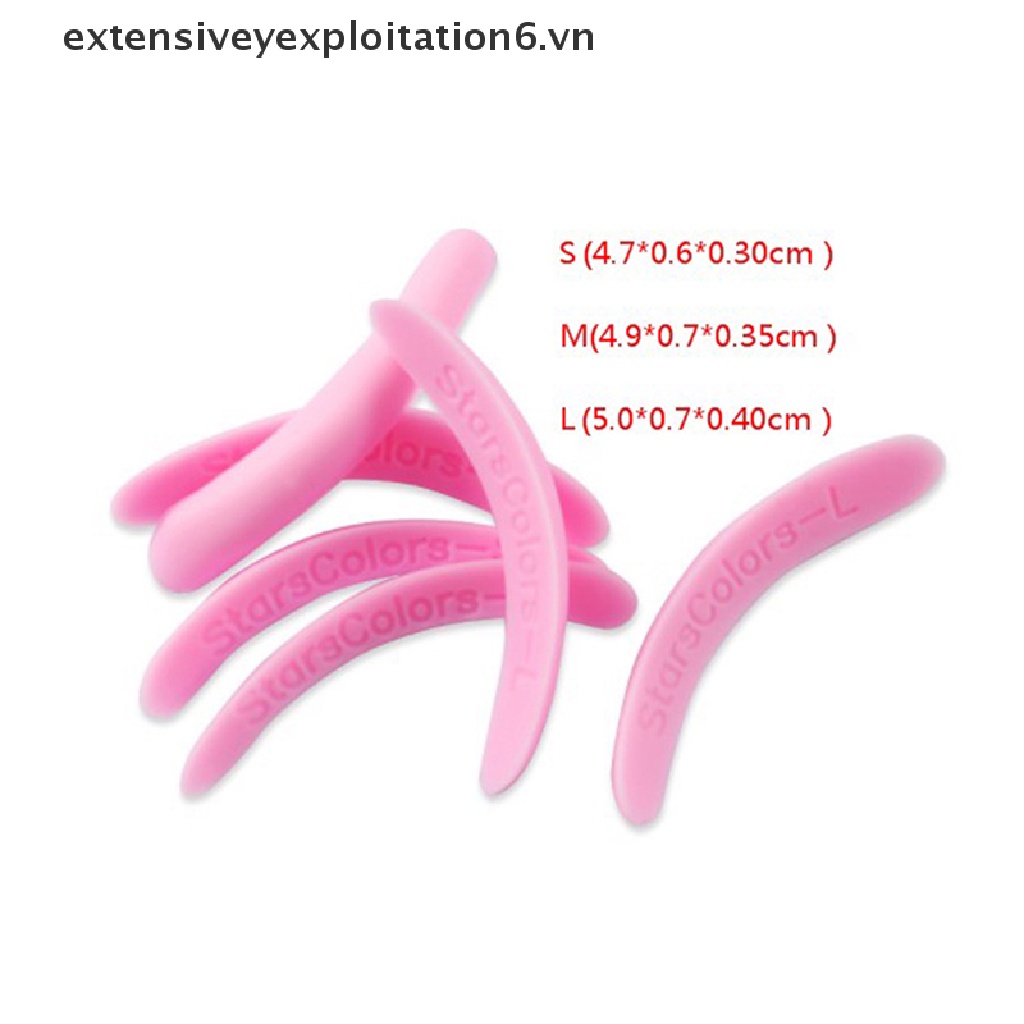 Bộ 3 Cặp Đệm Silicone Uốn Cong Lông Mi S M L