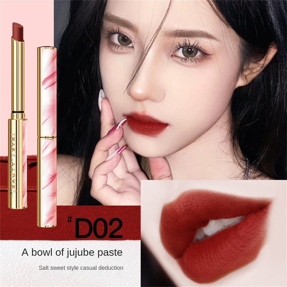 HEYXI Lipstick Small Tube Matte Non-stick Cup Durable Waterproof