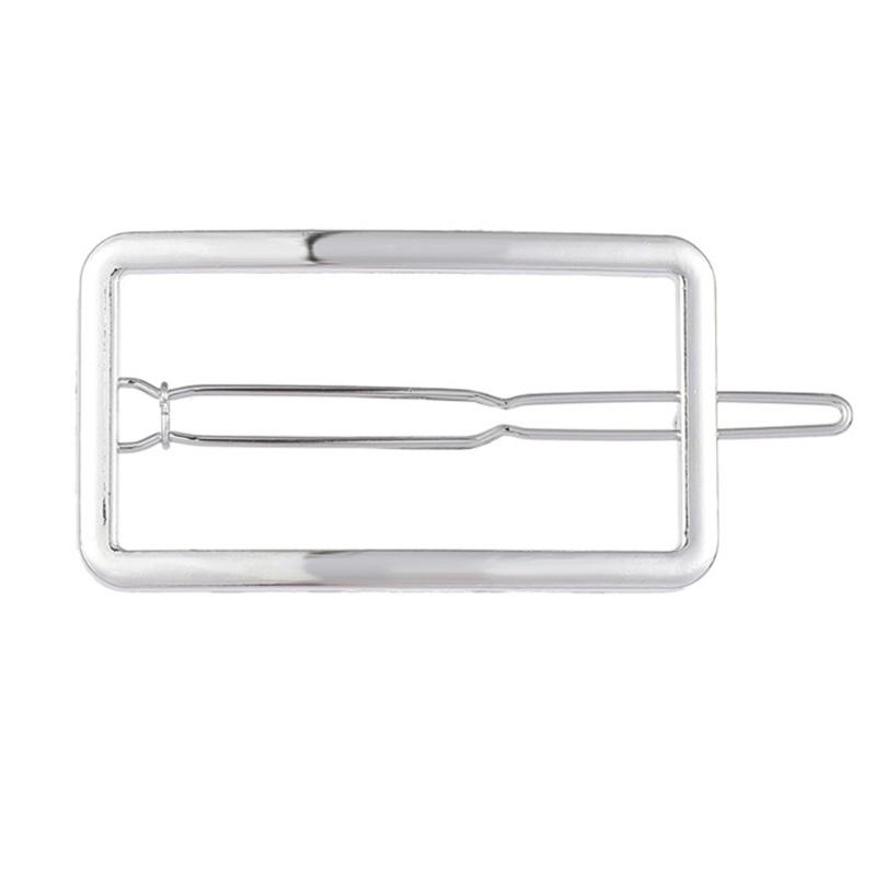 Kẹp Tóc Hình Ngôi Sao / Trái Tim / Mặt Trăng Bằng Kim Loại Màu Bạc Cho Nữ