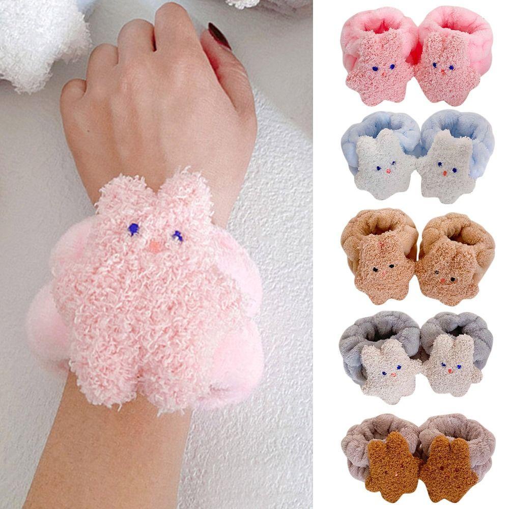 EUTUS Set 2 Cặp Băng Đeo Cổ Tay Rửa Mặt Linh Hoạt Có Thể Tái Sử Dụng