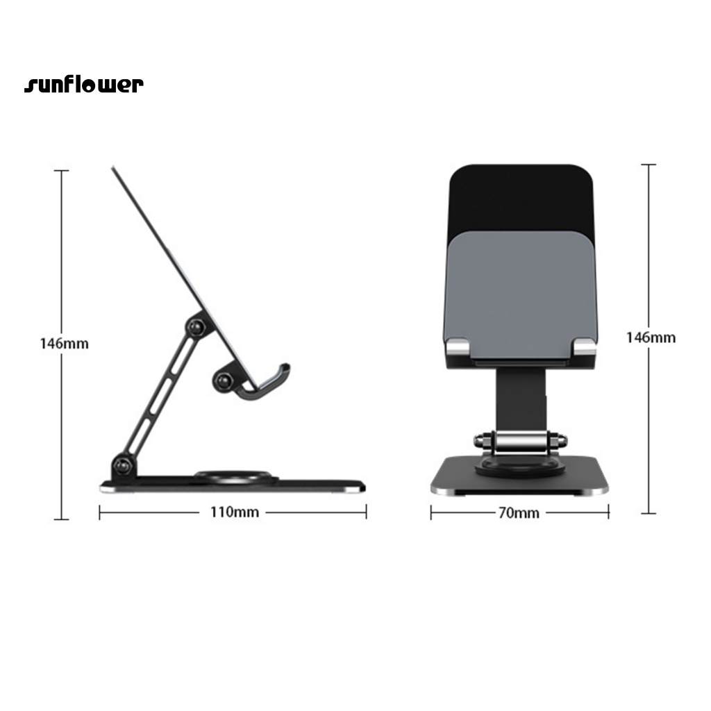 Giá Đỡ Điện Thoại / Máy Tính Bảng Để Bàn Xoay Được Chống Sốc