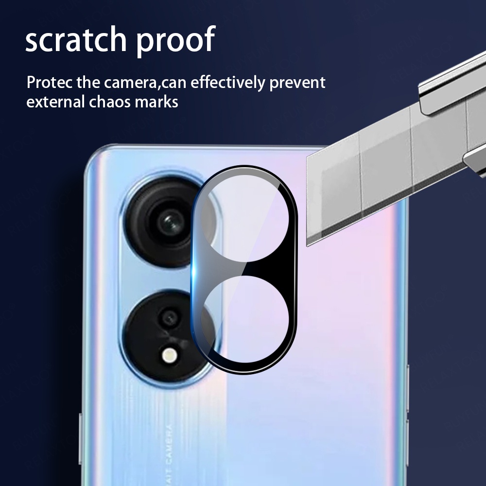Set 2 Ốp Điện Thoại Kính Cường Lực Viền Cong 3D Bảo Vệ Camera Sau Cho Oppo Reno8 T 5G Reno8T Reno 8T 8 T 5G 2023