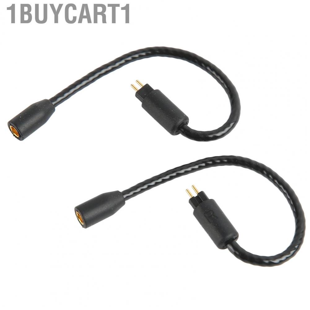 1buycart1 MMCX To 2 Pin 0.78mm Adapter Cable  Universal 2pcs OFC Wire Core Cord for ZST ZS3 AS10