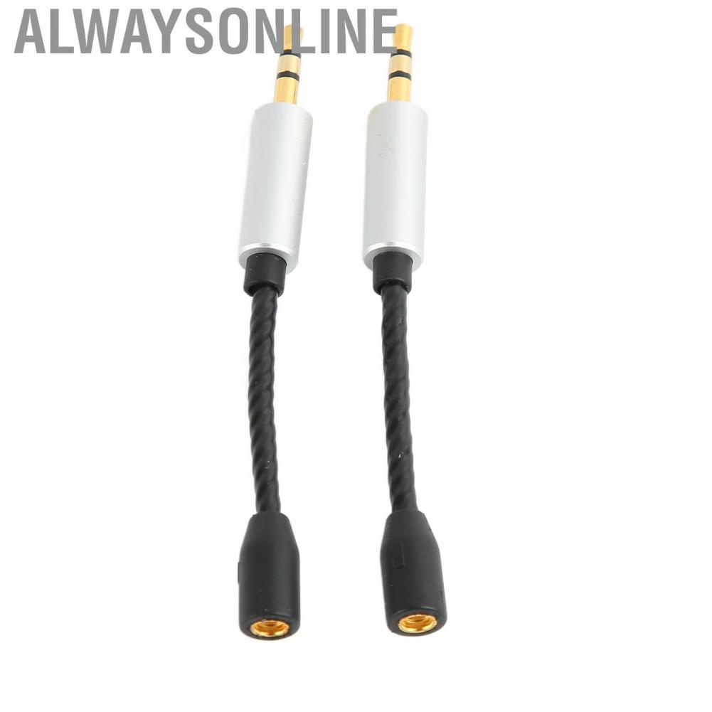 Alwaysonline for MMCX to 2.5mm Adapter Cable Female Male Lossless Plug and Play Small Headphone Cord hot sale