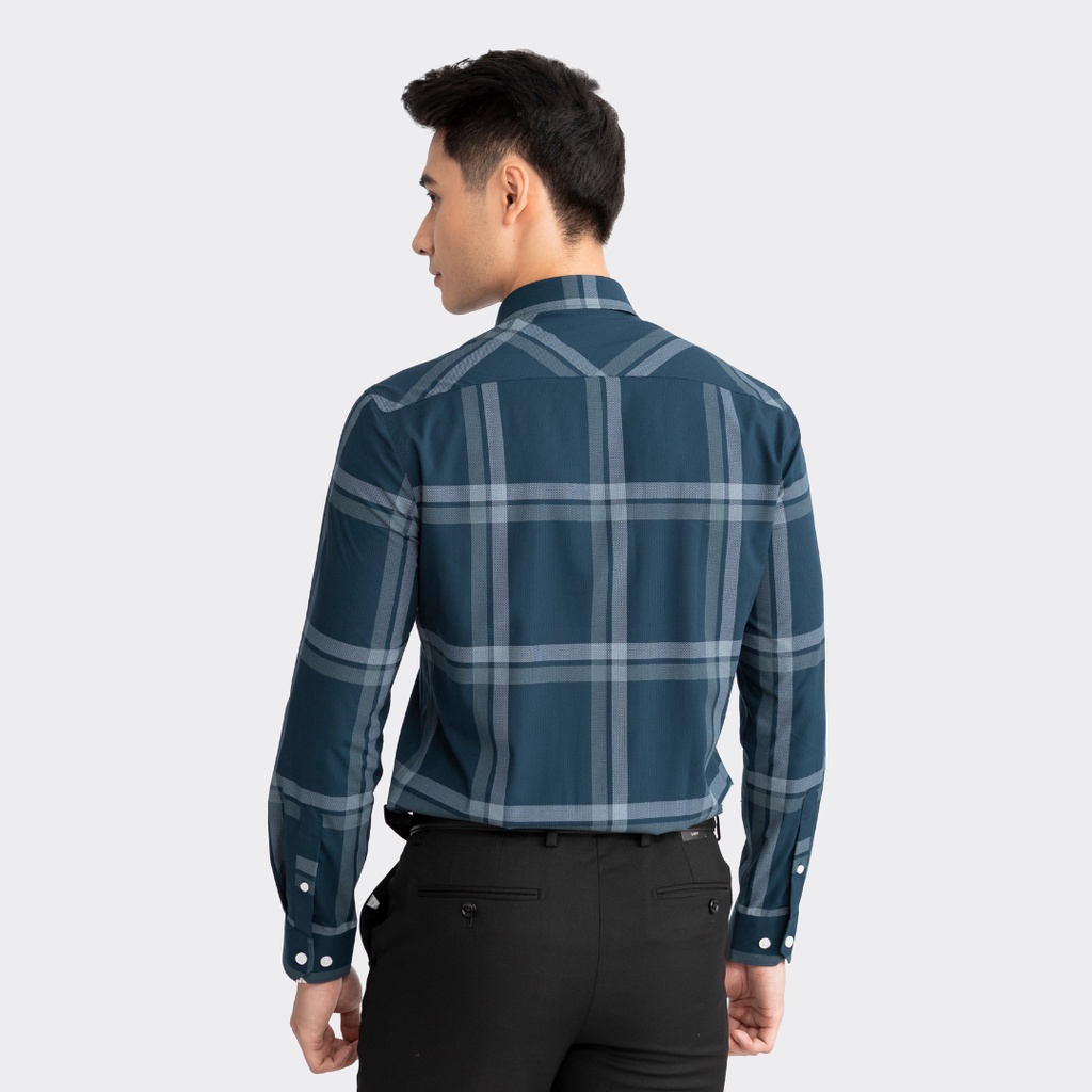 Áo sơ mi dài tay Aristino form dáng slim ôm vừa vặn, chất liệu Modal sợi sồi thiên nhiên, thiết kế chỉn chu - ALS15102