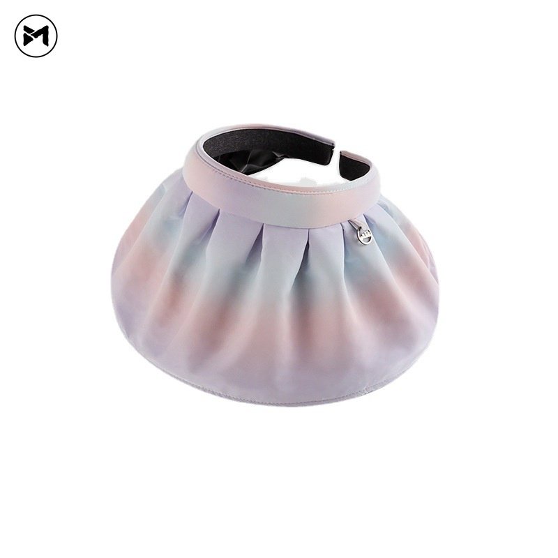 Mũ Lưỡi Trai Chống Nắng Tia UV Màu Đen Cầu Vồng Thời Trang 2023 Cho Nữ