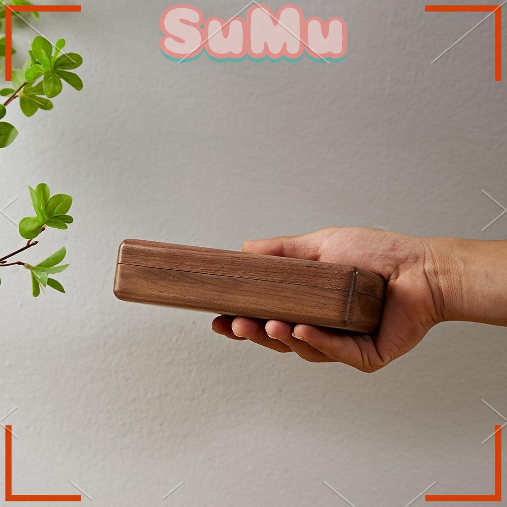 Hộp Đựng Mắt Kính Bằng Gỗ Trơn Di Động Tiện Lợi