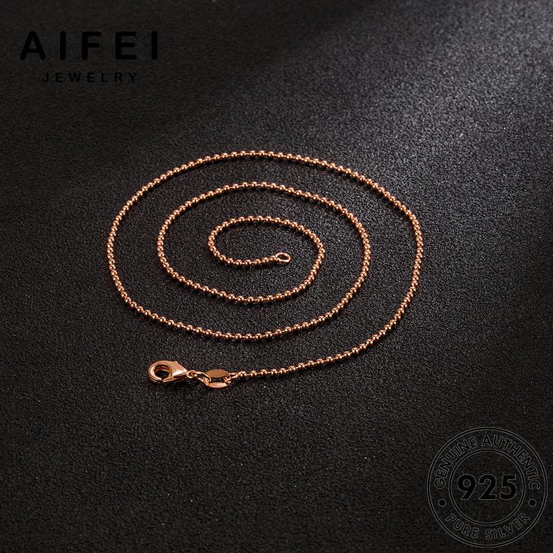 AIFEI JEWELRY cổ phụ vàng chuyền kiện hàn hạt vòng 925 quốc thời trang nữ trang bạc bản sức thời thật nguyên dây N79