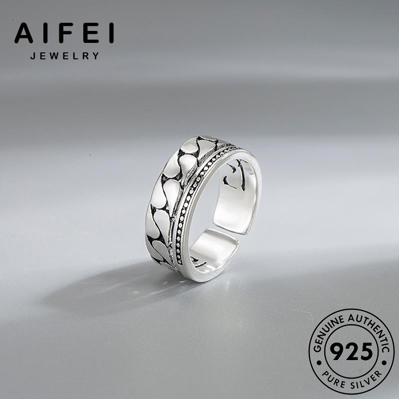 AIFEI JEWELRY nhẫn hàn phụ sức thời thật bạc nguyên điển quốc nữ bản 925 cổ kiện chuỗi trang R233