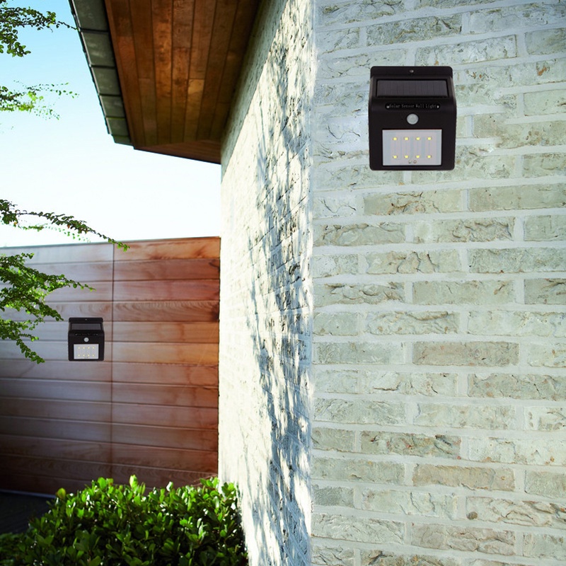 Đèn led Gắn Tường Cảm Biến Cơ Thể Người Chạy Bằng Năng Lượng Mặt Trời