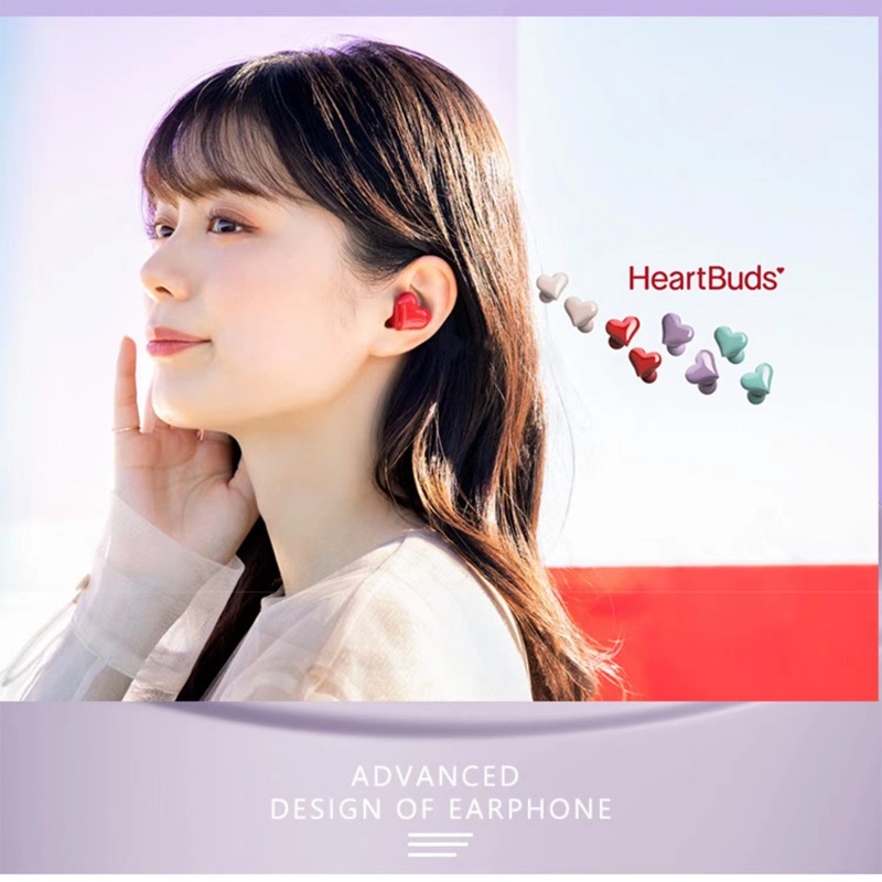 Heartbuds Tai nghe không dây Hình Trái Tim Chất Lượng Cao Cho Nữ