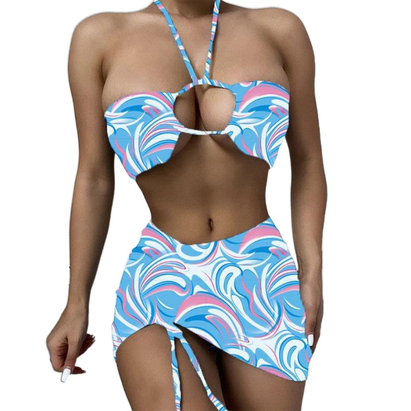 Set Bikini 3 Mảnh Có Mút Nâng Ngực Gợi Cảm Cho Nữ